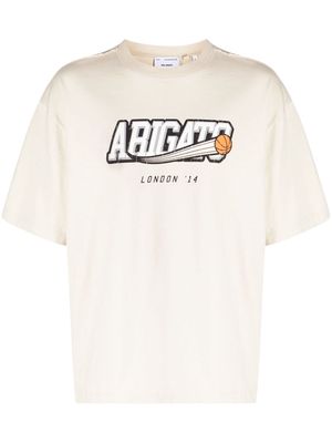Axel Arigato Score logo-print T-shirt - Neutrals