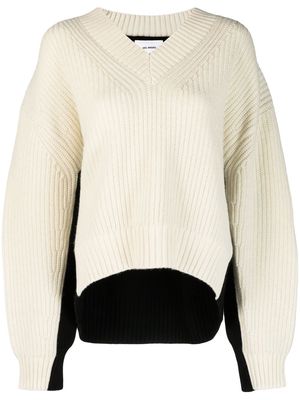 Axel Arigato Source chunky panelled jumper - Neutrals
