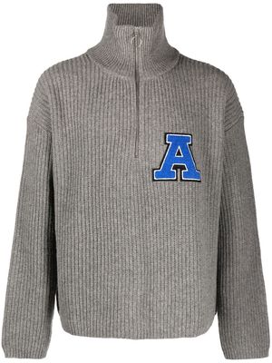 Axel Arigato Team half-zip knitted sweatshirt - Grey