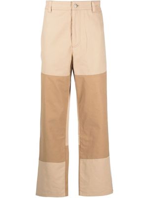 Axel Arigato two-tone straight trousers - Brown