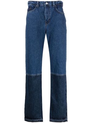 Axel Arigato two-toned straight-leg jeans - Blue