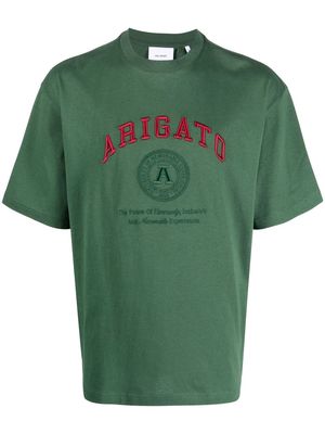 Axel Arigato University logo-embroidered T-shirt - Green