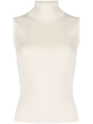 Aya Muse Fera roll-neck ribbed-knit top - Neutrals