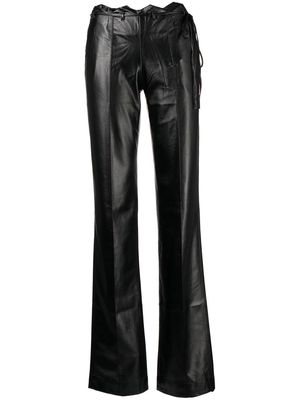 Aya Muse Lavalle faux leather trousers - Black
