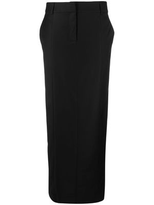 Aya Muse low-rise virgin wool-blend skirt - Black