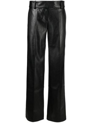 Aya Muse Sabu faux-leather trousers - Black