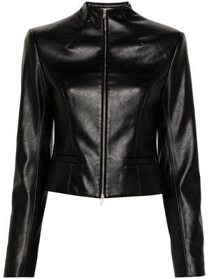 Aya Muse Ubala faux-leather jacket - Black