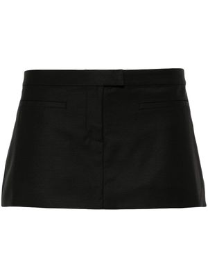 Aya Muse virgin wool-blend miniskirt - Black