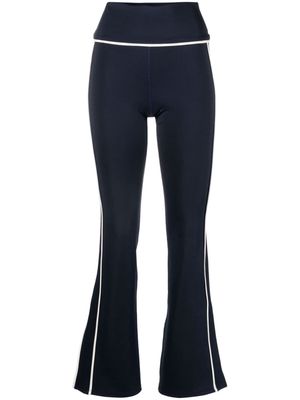 Ayda Walle cotton-blend flared leggings - Blue