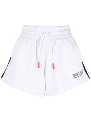 Ayda x Browns Spencer stripe-detail track shorts - Grey