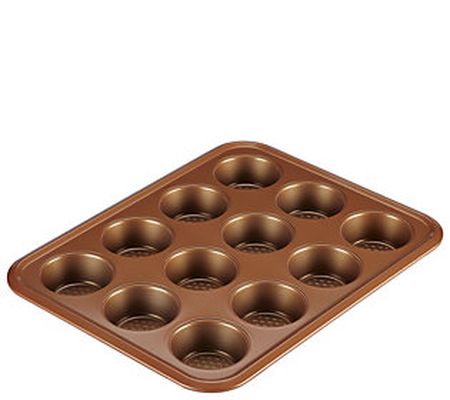 Ayesha Curry Bakeware 12-Cup Muffin Pan - Coppe r