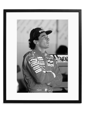 Ayrton Senna In The Pits Art Print - Size Large - Size Large