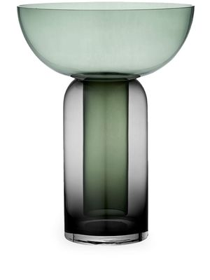 AYTM Torus large glass vase - BLACK/FOREST