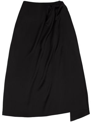 AZ FACTORY Alondra wrap midi skirt - Black