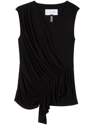AZ FACTORY Liv asymmetric draped blouse - Black