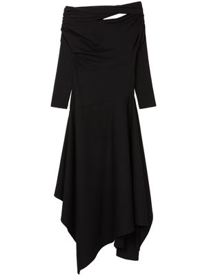 AZ FACTORY long-sleeve asymmetric dress - Black