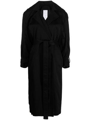 AZ FACTORY long-sleeve belted trench coat - Black