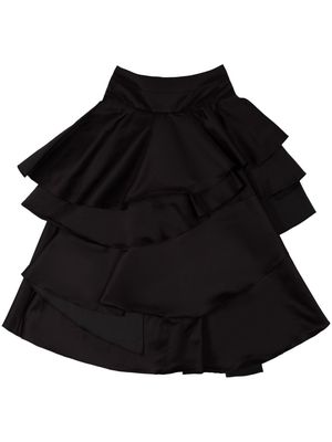 AZ FACTORY Lottie ruffled midi skirt - Black