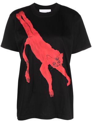 AZ FACTORY meerkat print T-shirt - Black