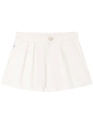 AZ FACTORY Minnie crystal-button tailored shorts - White