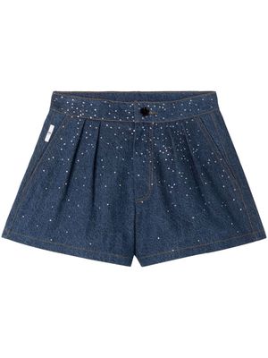 AZ FACTORY Minnie crystal-embellished shorts - Blue
