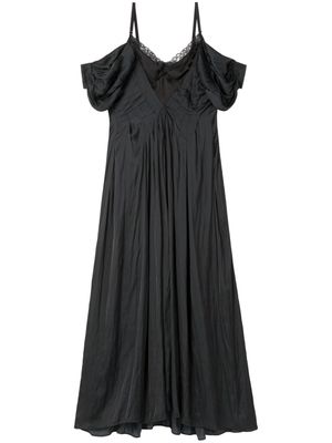 AZ FACTORY off-shoulder lace-panel dress - Black