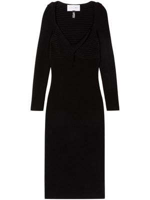 AZ FACTORY Olivia fitted midi dress - Black