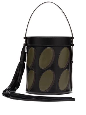 AZ FACTORY patchwork-detail bucket bag - Black