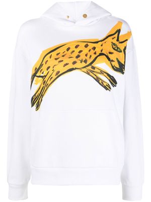 AZ FACTORY Pouncing Cheetah hoodie - White