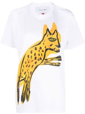 AZ FACTORY Pouncing Cheetah print T-shirt - White