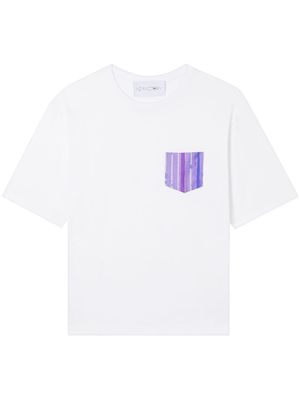 AZ FACTORY printed patch pocket T-shirt - White