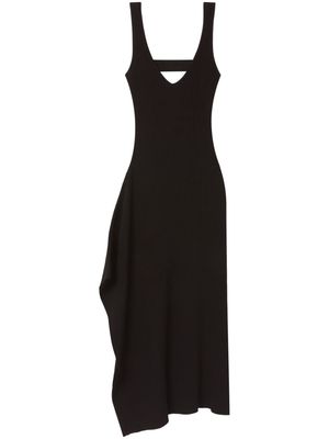 AZ FACTORY Serena asymmetric midi dress - Black
