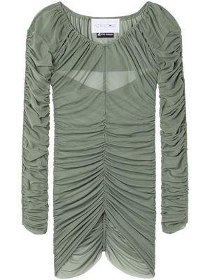AZ FACTORY x Ester Manas ruched-detailed top - Green