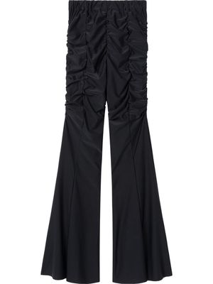 AZ FACTORY x Ester Manas ruched flared trousers - Black