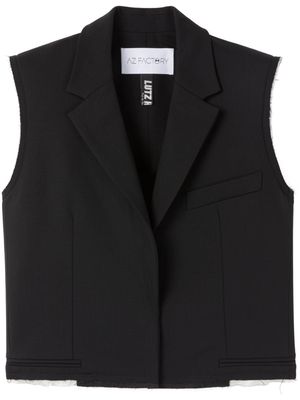 AZ FACTORY x Lutz Huelle Paul sleeveless tailored vest - Black