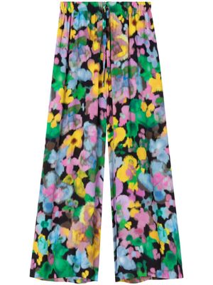 AZ FACTORY x Lutz Huelle Sunrise floral-print wide-leg trousers - Pink