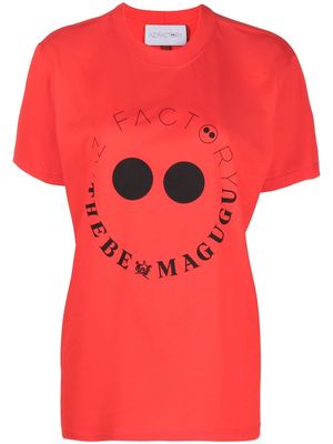AZ FACTORY x Thebe Magugu logo-print T-shirt - Red