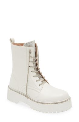 AZALEA WANG Attentive Platform Boot in White