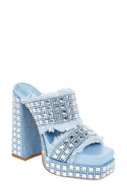 AZALEA WANG Kohana Platform Sandal in Blue