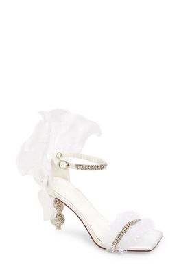 AZALEA WANG Maemae Ankle Strap Sandal in White
