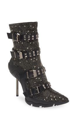 AZALEA WANG Nefeli Stud Bootie in Black