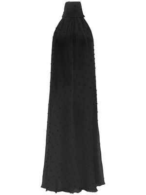 AZEEZA Atwood chiffon midi dress - Black