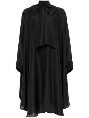 AZEEZA Emlyn silk dress - Black