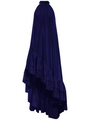AZEEZA Lucas silk gown - Blue