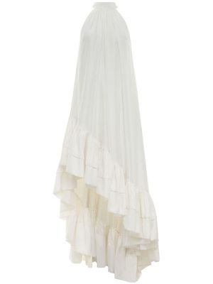 AZEEZA Lucas silk gown - White