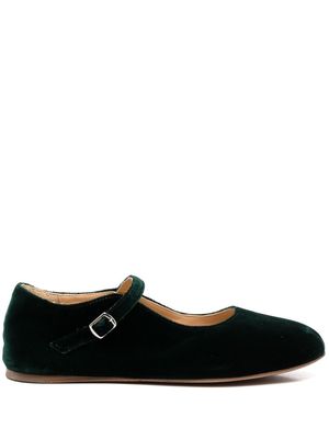 Azi.land buckle-fastened ballerina shoes - Green