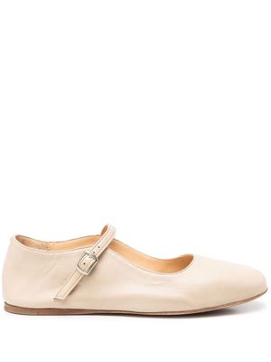 Azi.land buckle-fastened ballerina shoes - Neutrals