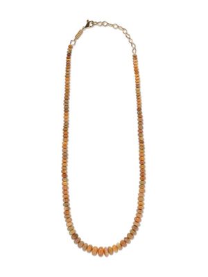 Azlee 18k yellow gold opal beaded necklace