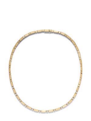 Azlee 18kt yellow gold diamond chain necklace