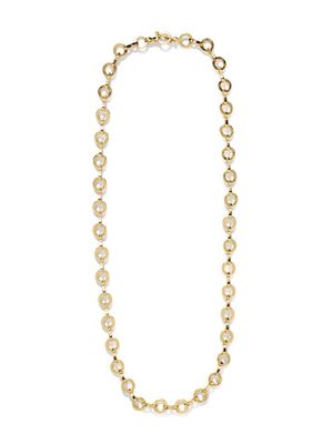 Azlee 18kt yellow gold Heavy Circle-Link chain necklace